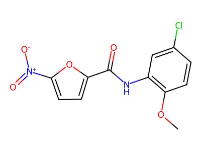 N-(5-chloro-2-methoxyphenyl)-5-nitro-2-furamide structure