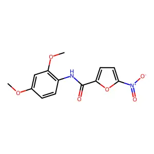 N-(2,4-dimethoxyphenyl)-5-nitrofuran-2-carboxamide structure