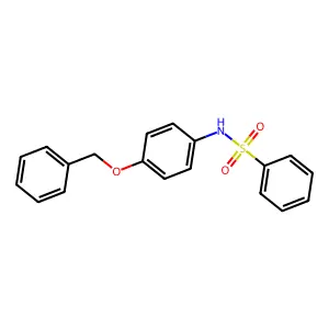 N-(4-phenylmethoxyphenyl)benzenesulfonamide structure