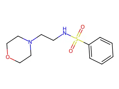 N-[2-(morpholin-4-yl)ethyl]benzenesulfonamide structure