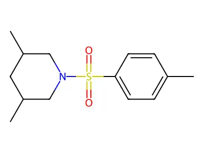 3,5-Dimethyl-1-[(4-methylphenyl)sulfonyl]piperidine structure