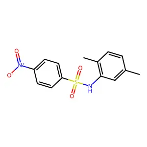 N-(2,5-dimethylphenyl)-4-nitrobenzenesulfonamide structure