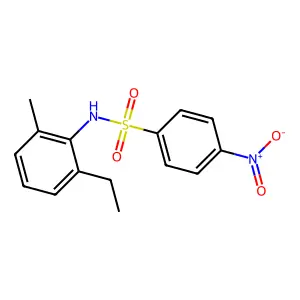 N-(2-ethyl-6-methylphenyl)-4-nitrobenzenesulfonamide structure