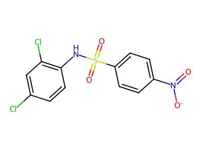 N-(2,4-dichlorophenyl)-4-nitrobenzenesulfonamide structure