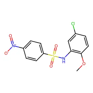 N-(5-chloro-2-methoxyphenyl)-4-nitrobenzenesulfonamide structure