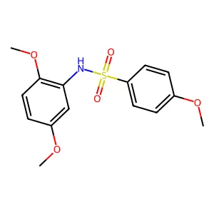 N-(2,5-dimethoxyphenyl)-4-methoxybenzenesulfonamide structure