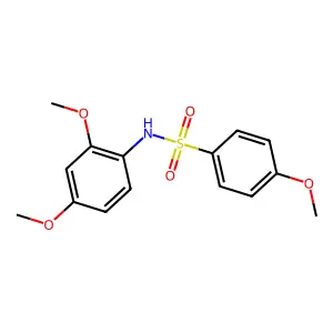 N-(2,4-dimethoxyphenyl)-4-methoxybenzenesulfonamide structure
