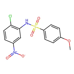 N-(2-chloro-5-nitrophenyl)-4-methoxybenzenesulfonamide structure