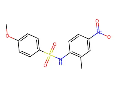 4-methoxy-N-(2-methyl-4-nitrophenyl)benzenesulfonamide structure