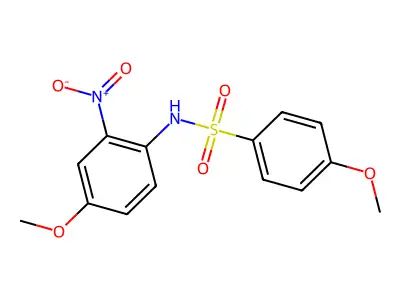 4-methoxy-N-(4-methoxy-2-nitrophenyl)benzenesulfonamide structure