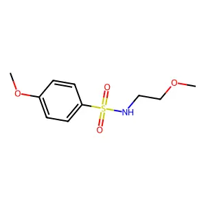 4-methoxy-N-(2-methoxyethyl)benzenesulfonamide structure