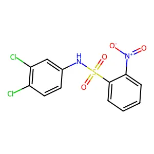 N-(3,4-dichlorophenyl)-2-nitrobenzenesulfonamide structure