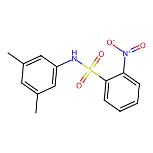 N-(3,5-dimethylphenyl)-2-nitrobenzenesulfonamide structure