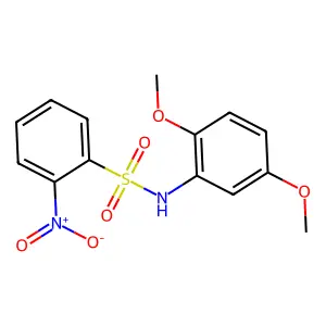 N-(2,5-dimethoxyphenyl)-2-nitrobenzenesulfonamide structure