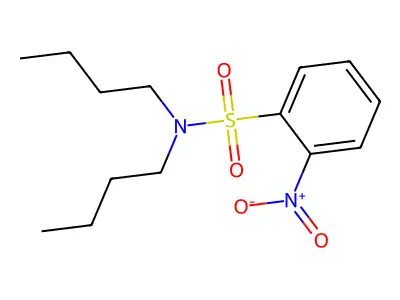 N,N-dibutyl-2-nitrobenzenesulfonamide structure