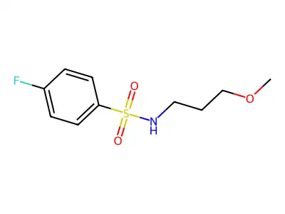 4-fluoro-N-(3-methoxypropyl)benzenesulfonamide structure