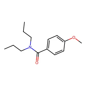 4-甲氧基-N,N-二丙基苯甲酰胺 structure