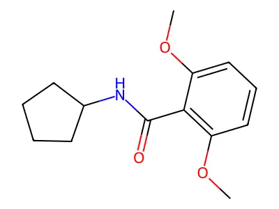 N-cyclopentyl-2,6-dimethoxybenzamide structure