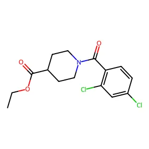 Ethyl 1-(2,4-dichlorobenzoyl)piperidine-4-carboxylate structure