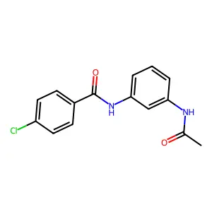 N-(3-acetamidophenyl)-4-chlorobenzamide structure