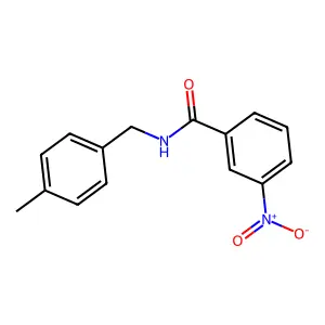 N-(4-methylbenzyl)-3-nitrobenzamide structure