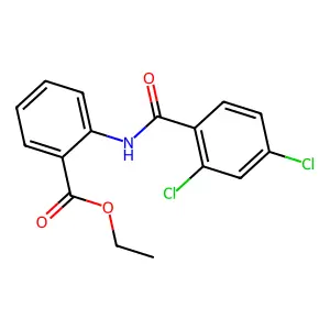 Ethyl 2-[(2,4-dichlorobenzoyl)amino]benzoate structure