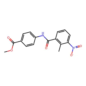 Methyl 4-[(2-methyl-3-nitrobenzoyl)amino]benzoate structure