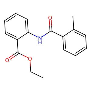 Ethyl 2-[(2-methylbenzoyl)amino]benzoate structure
