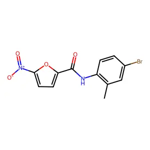 N-(4-bromo-2-methylphenyl)-5-nitrofuran-2-carboxamide structure