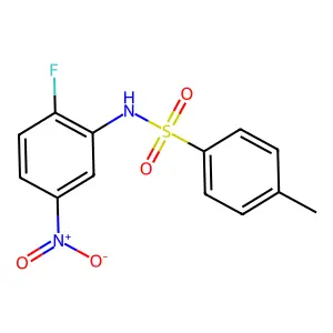 N-(2-fluoro-5-nitrophenyl)-4-methylbenzenesulfonamide structure
