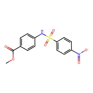 Methyl 4-[(4-nitrophenyl)sulfonylamino]benzoate structure
