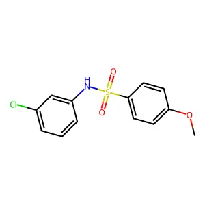 N-(3-chlorophenyl)-4-methoxybenzenesulfonamide structure