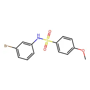 N-(3-bromophenyl)-4-methoxybenzenesulfonamide structure