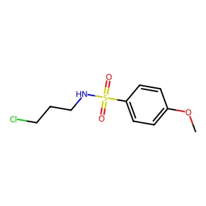N-(3-chloropropyl)-4-methoxybenzenesulfonamide structure