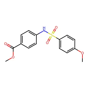 Methyl 4-{[(4-methoxyphenyl)sulfonyl]amino}benzoate structure