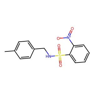 N-[(4-methylphenyl)methyl]-2-nitrobenzenesulfonamide structure