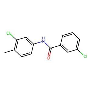 3-chloro-N-(3-chloro-4-methylphenyl)benzamide structure