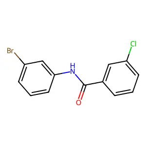 N-(3-bromophenyl)-3-chlorobenzamide structure
