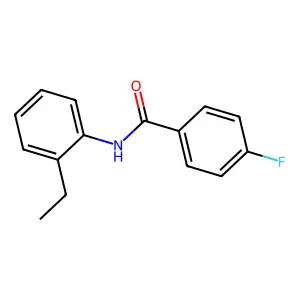 N-(2-ethylphenyl)-4-fluorobenzamide structure