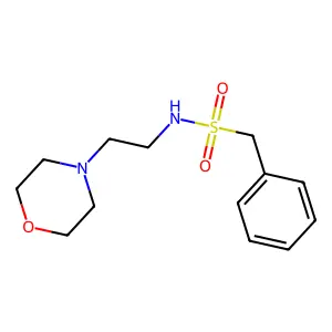 N-(2-morpholin-4-ylethyl)-1-phenylmethanesulfonamide structure