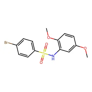 4-bromo-N-(2,5-dimethoxyphenyl)benzenesulfonamide structure