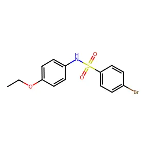 4-bromo-N-(4-ethoxyphenyl)benzenesulfonamide structure