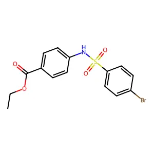 Ethyl 4-{[(4-bromophenyl)sulfonyl]amino}benzoate structure