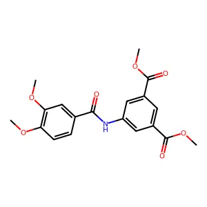 Dimethyl 5-((3,4-dimethoxybenzoyl)amino)isophthalate structure