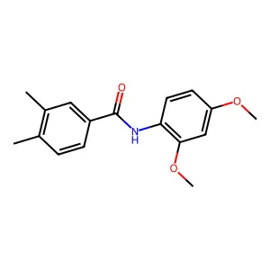 N-(2,4-dimethoxyphenyl)-3,4-dimethylbenzamide structure