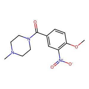 (4-Methoxy-3-nitrophenyl)-(4-methylpiperazin-1-yl)methanone structure