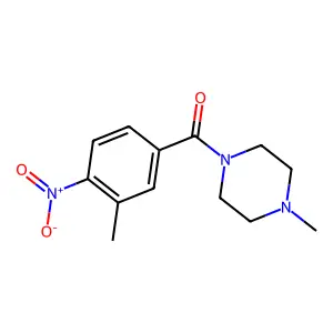 (3-Methyl-4-nitrophenyl)-(4-methylpiperazin-1-yl)methanone structure