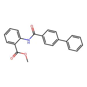 Methyl 2-[(biphenyl-4-ylcarbonyl)amino]benzoate structure