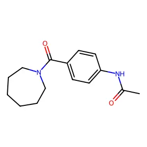N-[4-(azepane-1-carbonyl)phenyl]acetamide structure