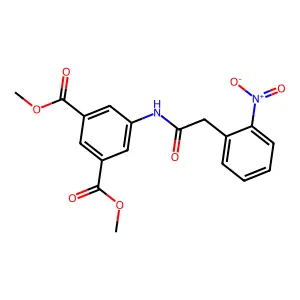 Dimethyl 5-{[(2-nitrophenyl)acetyl]amino}isophthalate structure